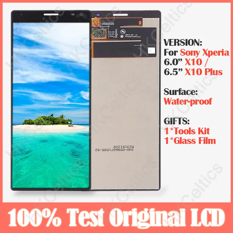 6," ЖК-дисплей для sony Xperia 10X10(XA3) lcd I3123 I3113 кодирующий преобразователь сенсорного экрана в сборе для sony X10 Plus дисплей I3223