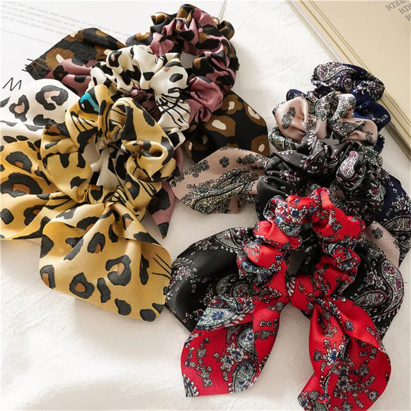 Ruoshui Boho резинки для волос кольцо для волос женская лента для волос для девочек леопардовые резинки для волос женские аксессуары для волос головной убор резинка для волос Тиара