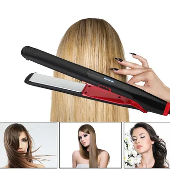 

3D Rotating Hair Straightener Professional PTC Hair Styling Iron Fast Heating Flat Iron with Wide Heating Plate and LCD Screen