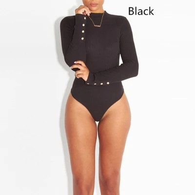 mesh bodysuit Women Long Sleeve Sexy Bodysuit Autumn Winter Female Warm Clothes Slim Fit Fashion Solid Bodysuit sheer bodysuit Bodysuits