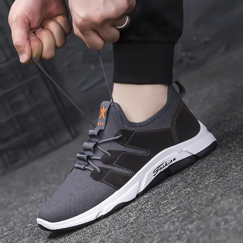 

2019 Spring New Style MEN'S Casual Shoes Thick Bottom Running Mountain Climbing Athletic Shoes Comfortable Breathable Trend MEN'