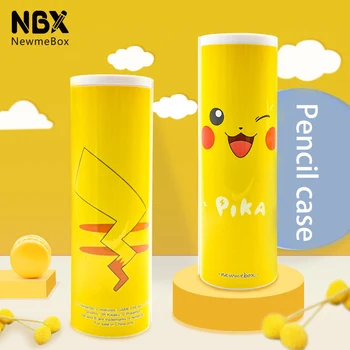 

Kawaii Pencil Case Cartoon Pikachu Pen Box High Capacity With Mirror Solar Calculator School Child Stationery Storage Supplies