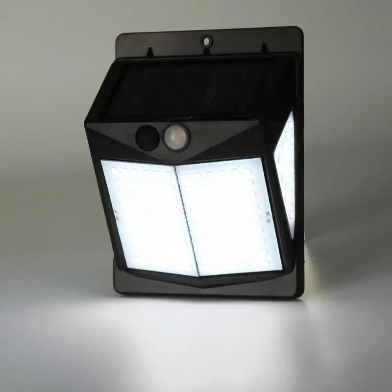 Открытый 140LED датчик движения PIR на солнечной батарее настенный светильник 3 режима водонепроницаемый уличный светильник с низким тепловым излучением с долгим сроком службы
