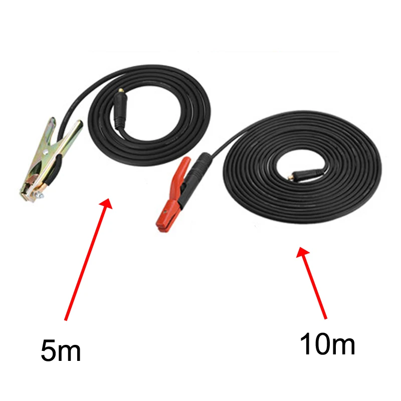 Комплектующие сварочных аппаратов 500 ампер держатель электрода 10 м кабель+ 300 ампер зажим заземления 5 м кабель, 35-50 Быстрый Конн, для ZX7-315
