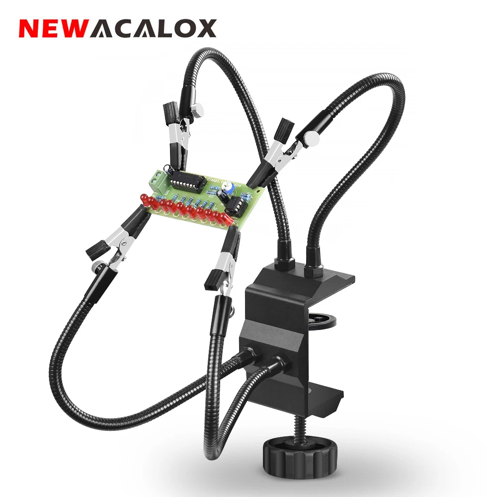 NEWACALOX Настольный зажим держатель паяльной станции типа аллигатора для пайки