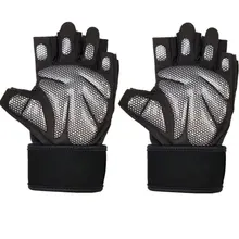 Спортивные тренировочные перчатки для занятий тяжелой атлетикой для бодибилдинга, регулируемые тренировочные на полпальца, профессиональная защита для фитнеса и рук