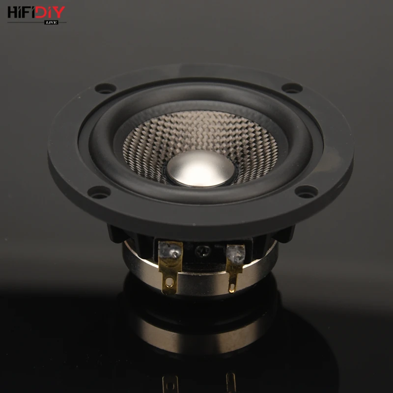 

HIFIDIY LIVE neodymium 3.7 inch 93mm Full frequency speaker unit 4OHM30W High Alto bass loudspeaker P3-93N Titanium carbon fiber