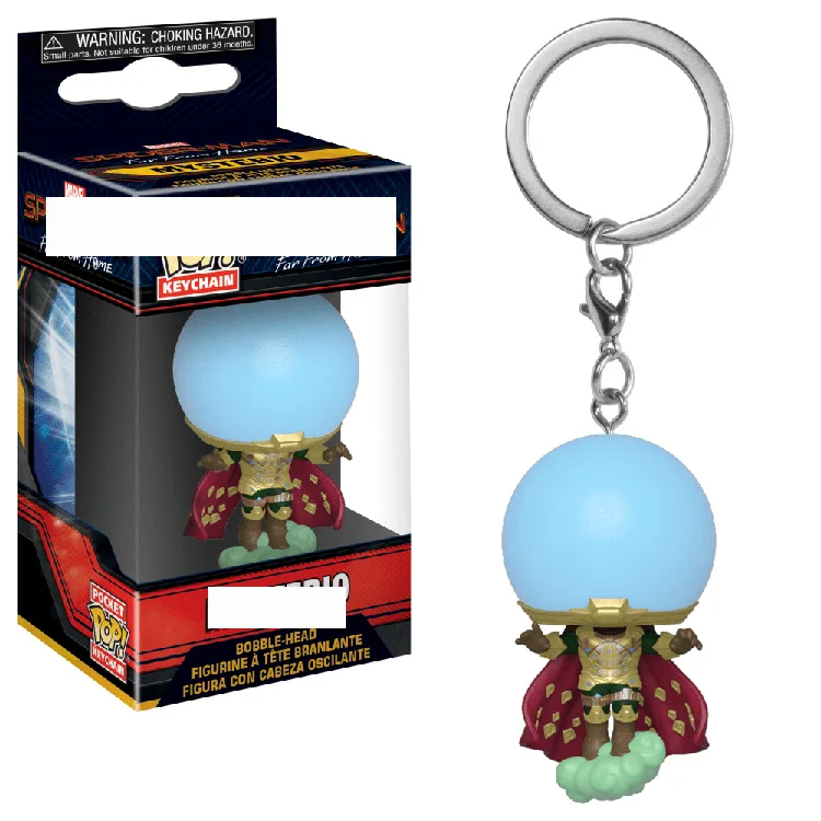 Mysterio FUNKO POP брелок Marvel Dragon Ball Стэн ли Ариэль Соник детская игра Доктор Кто Фея хвост ЕВА Моана Игра престолов с коробкой - Цвет: Mysterio