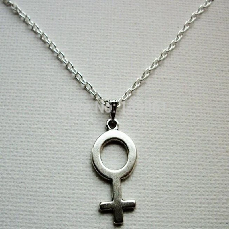 Женское ожерелье с подвеской символом для женщин винтажное женское цепочкой