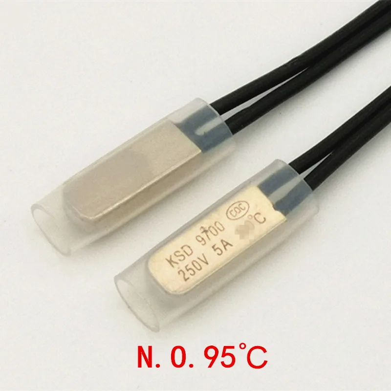 

100pcs/lot)95C KSD9700 Ncrmally Open Thermostat, Temperature Switch, NO95Celsius, Bimetal Disc.