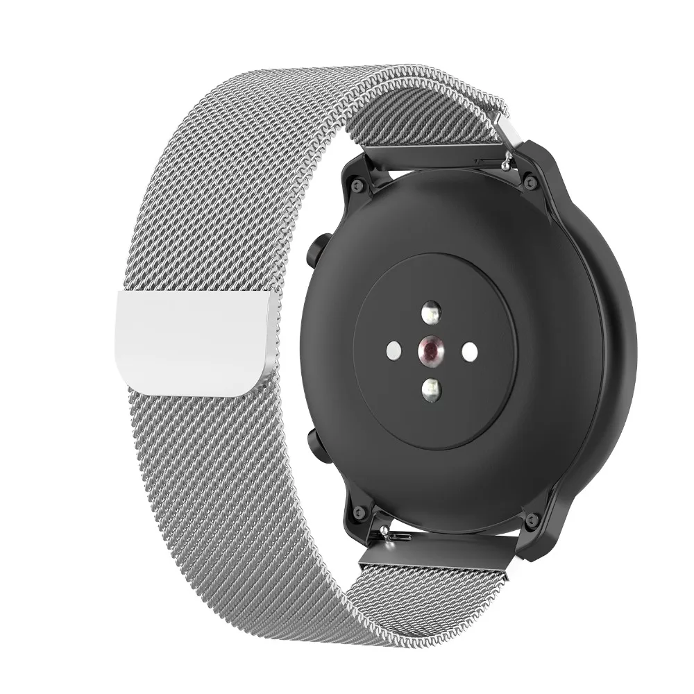 22 мм 20 мм Миланский ремешок для часов Ремешок Для Xiaomi Huami Amazfit GTR 47 мм 42 мм/Stratos 2 2S смарт-часы браслет для huawei GT 2