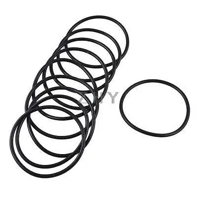 

10PCS Black Rubber Oil Filter Seal O Rings Gaskets 34.6mm x 31mm x 1.8mm