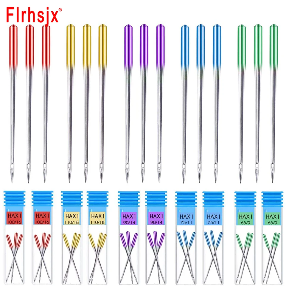 40 Aghi Per Macchina Da Cucire Universali - Misure 75/11, 80/12, 90/14, 100/16 - Per Jeans, Pelle E Tessuti - Foto 11