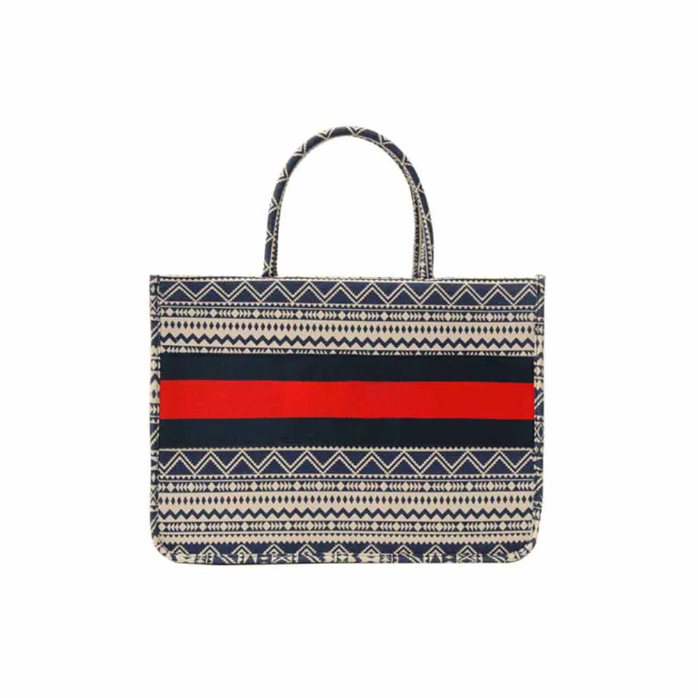 Blank Red Bag Большая Сумка-тоут высокого качества, мягкая Холщовая Сумка через плечо, полосатая женская сумка для покупок, модные сумки, женские роскошные сумки, новинка - Цвет: Blank Red Bag