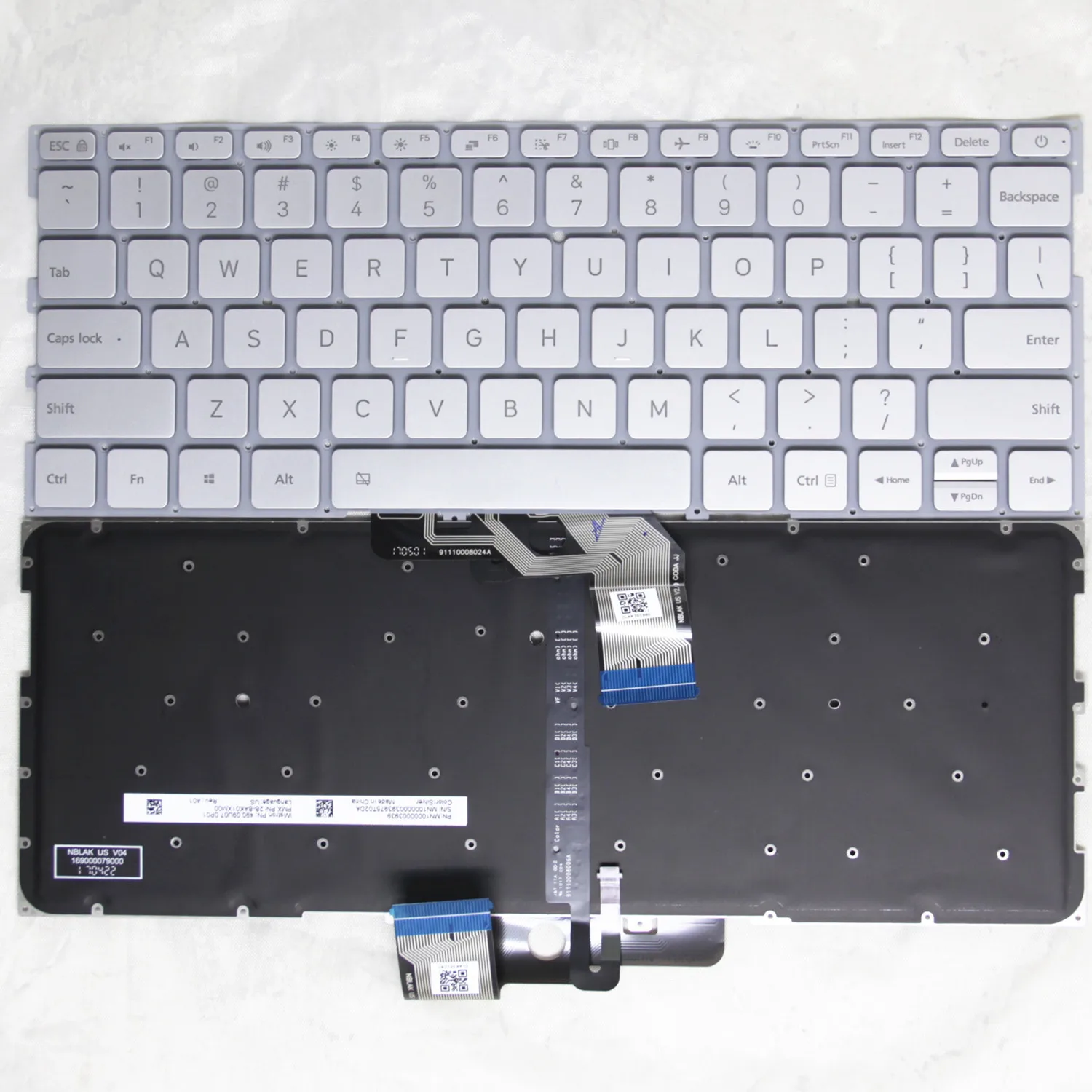 Teclado Retroiluminado para Laptop Inglês 100 Original Eua para Xiaomi mi mi Notebook Air 13.3 16130101 Tm1604 Tm1613 Tm1703 Tm1704 100 Novo