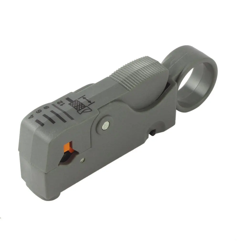

Household Tool Multifunction Rotary Coax Coaxial Cable Cutter Tool RG58 RG59 RG6 High Impact Material Wire Stripper