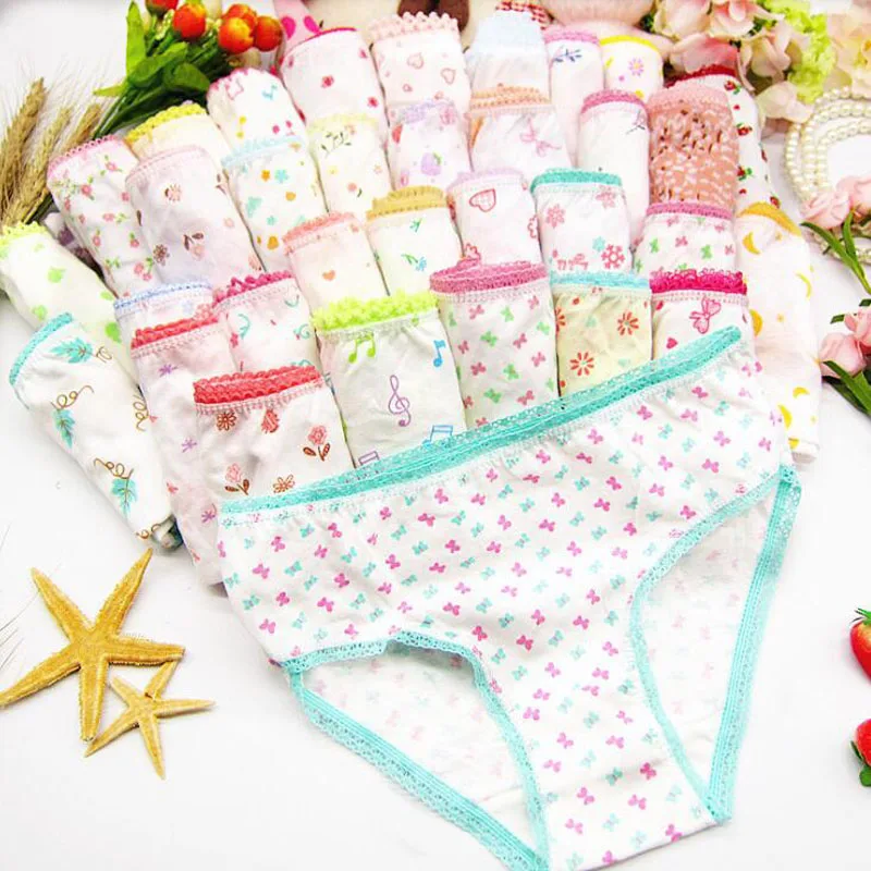 Flowers underwear Promotional discounts Panties baby underwear shorts kids briefs wholesale panties, 6pcs/lot, Wholesale Russia images - 6