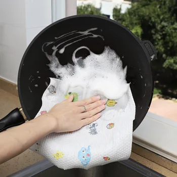 

Lazy Cleaning cloth Disposable Non-woven Fabric Washable Printed Cartoon Animal Does Not Fade Dishcloth Kitchen Domestic Cleanin