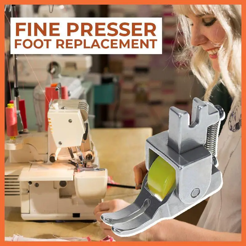 1pcs Roller Foot Replacement Sewing Machine Presser Leather Roller Foot