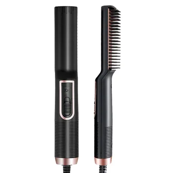 

Ionic Beard Straightening Comb Styling Beard Straightening Brush for Men Portable Heating Beard Straightener