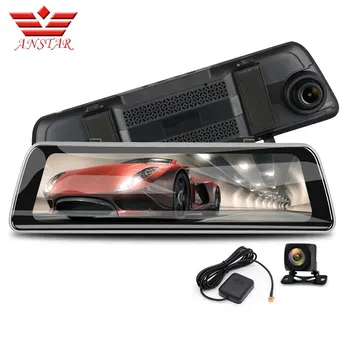 

ANSTAR 10 inches Car DVRs Rear View Android Mirror HD 1080P Dash Cam Supper Night Vision Rearview Mirror Camera Car Recorder DVR