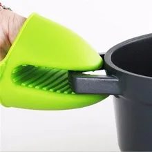 Силиконовый кухонный органайзер, изолированные зажимы для теплового горшка, перчатки для микроволновой печи, зажим для горячей плиты B99