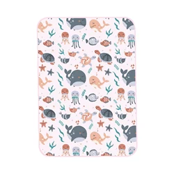 Tapis à langer réutilisable pour bébé, couverture, couche culotte pour nouveau né, Cotten, tapis de jeu étanche 