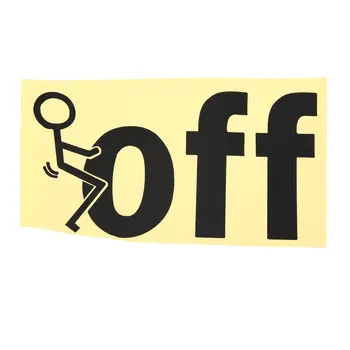 

Off Letter Car Sticker Waterproof Reflective Car Body Sticker Vinyl Decal for Car Truck Computer Wall Sticker