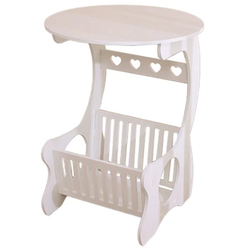 

Storage Rack Table Hollow Carved Wooden Storage Shelf Coffee Desk Coffee Table Tea Table Desk Multifunction Leisure Magazine