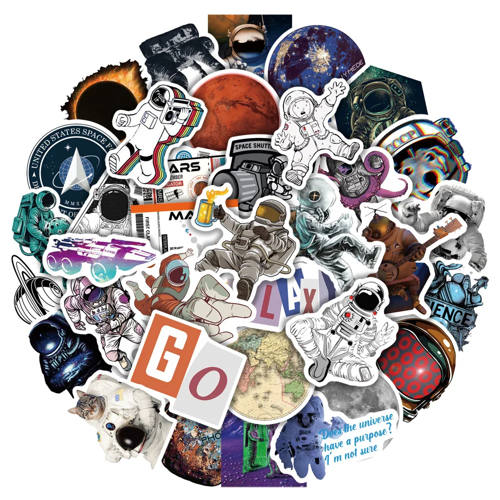 10/30/50Pcs Del Fumetto Spazio Astronauta Graffiti Little Big Planet Adesivi Custodie Impermeabile Della Bicicletta Del Computer Portatile Della Decal