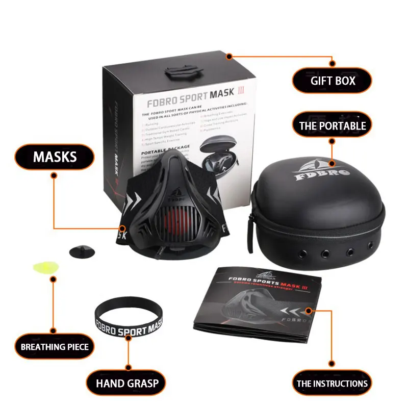 Sports Mask Workout Facial Mask For Aerobic Training High-altitude Sports Masks Physical Exercise Accessories Sports Mask