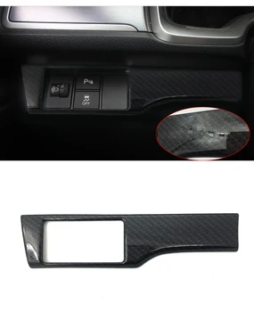 

lsrtw2017 car headlight switch adjust radar esp frame trims decoration for honda civic 2016 2017 2018 2019 2020 10th accessories
