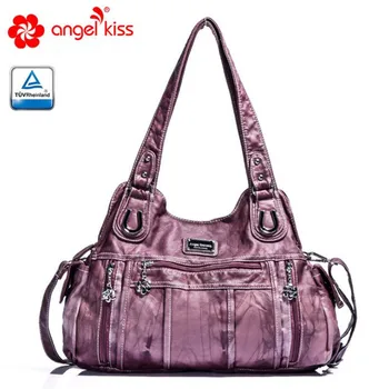 

Angel Kiss PU Leather Ladies Hand Bags for Women 2019 Fashion Casual Shoulder Bag Large Capacity Tote Bag