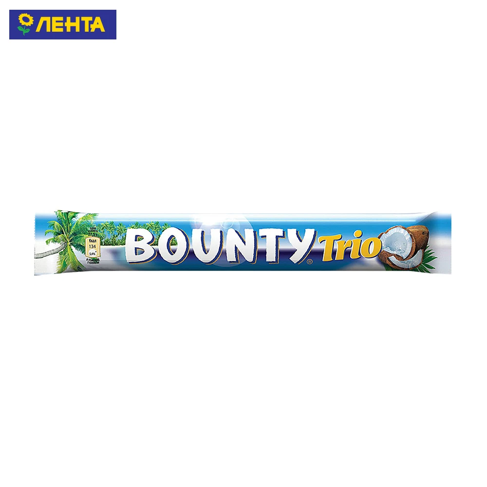 Батончик BOUNTY Трио (Россия) 82 5г | Продукты