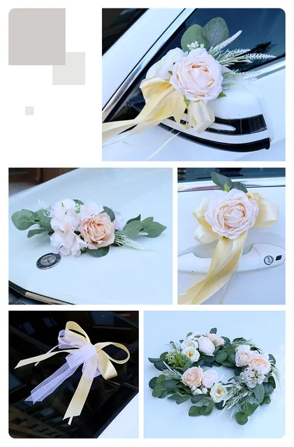 Wedding Car Decoration Artificial Flowers  Artificial Silk Decoration  Arrangements - Artificial Flowers - Aliexpress
