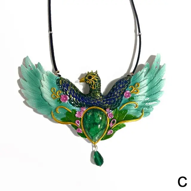 5 Color Creative Fashion New Animal Phoenix Resin Pendant for Home Wall Decoration Crafts Ornaments C