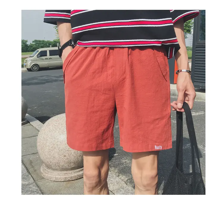 Повседневное мешковатые пляжные мужские шорты прямое длины до колена с вышивкой с надписями летние свободные шорты плюс Размеры короткие Hombre