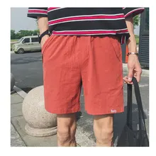 Повседневное мешковатые пляжные мужские шорты прямое длины до колена с вышивкой с надписями летние свободные шорты плюс Размеры короткие Hombre