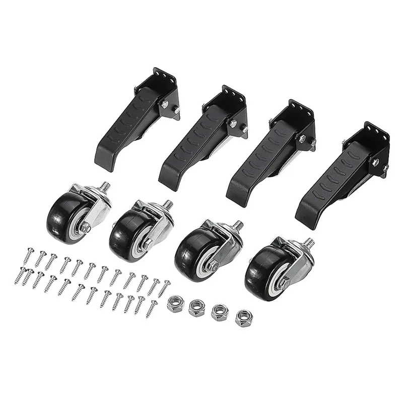 

4pcs Upgrade Heavy Duty Workbench Caster Kit 400lbs Woodworking Table Wheel Set