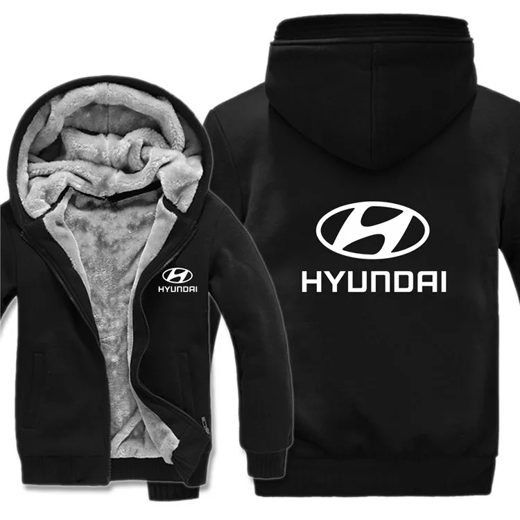 hyundai, толстовки, мужская куртка, зимняя, высокое качество, мужская, повседневная, шерстяная подкладка, флис, hyundai, мужские толстовки с капюшоном - Цвет: as picture1