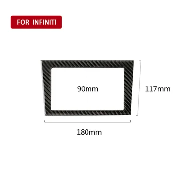 

Car Interior Console GPS Navigation Cover Decor For Infiniti Q50 Q60 2014-2019 Protection Car Accessories