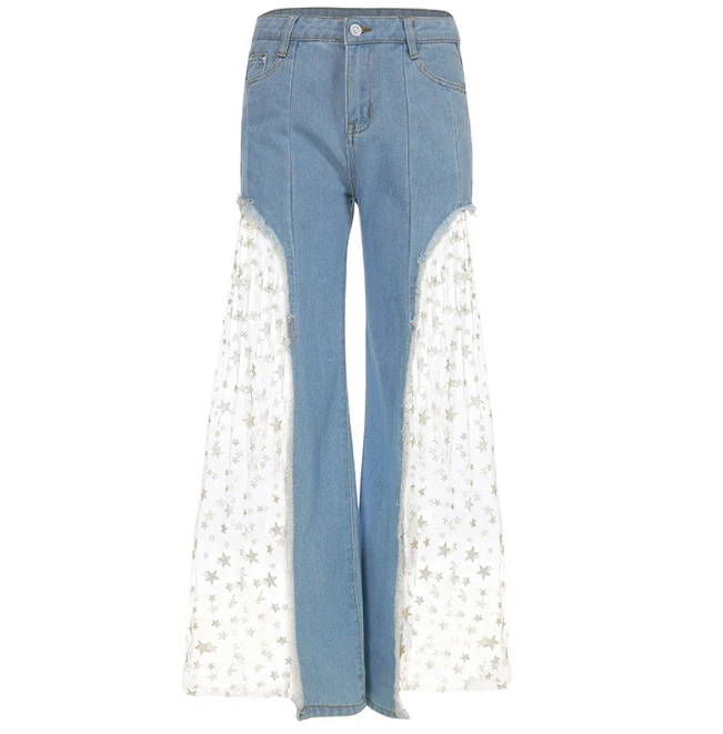 Женские кружевные джинсы, новые рваные джинсы Desinger, хорошо тянущиеся, ручная стирка, стиль ous583