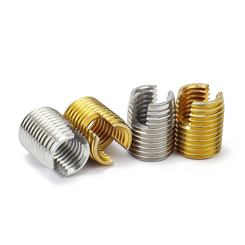 Self Tapping insert nut Bushing 302 slotted type Wire Thread Repair Insert M2 M2.5 M3 M4 M5 M6
