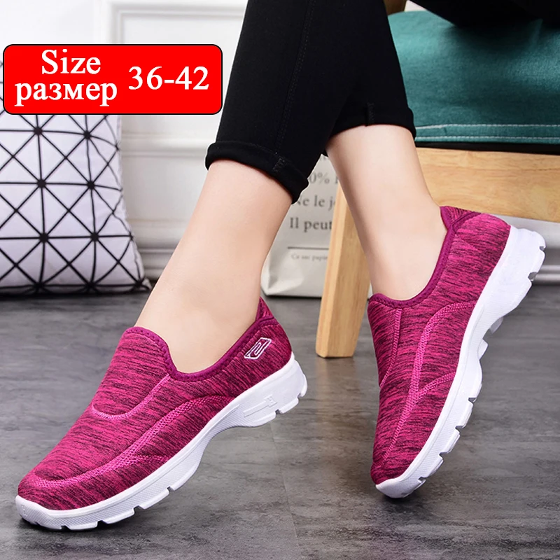 women casual shoes slips ladies fancy shoes women's macines comfortable breathable walking sneaker zapatillas mujer women shoes
