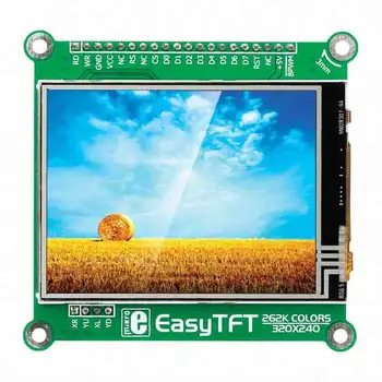 

1 pcs x MIKROE-1142 EasyTFT board 2.83" TFT color display MI0283QT-9A with 320x240 pixel resolution with ILI9341