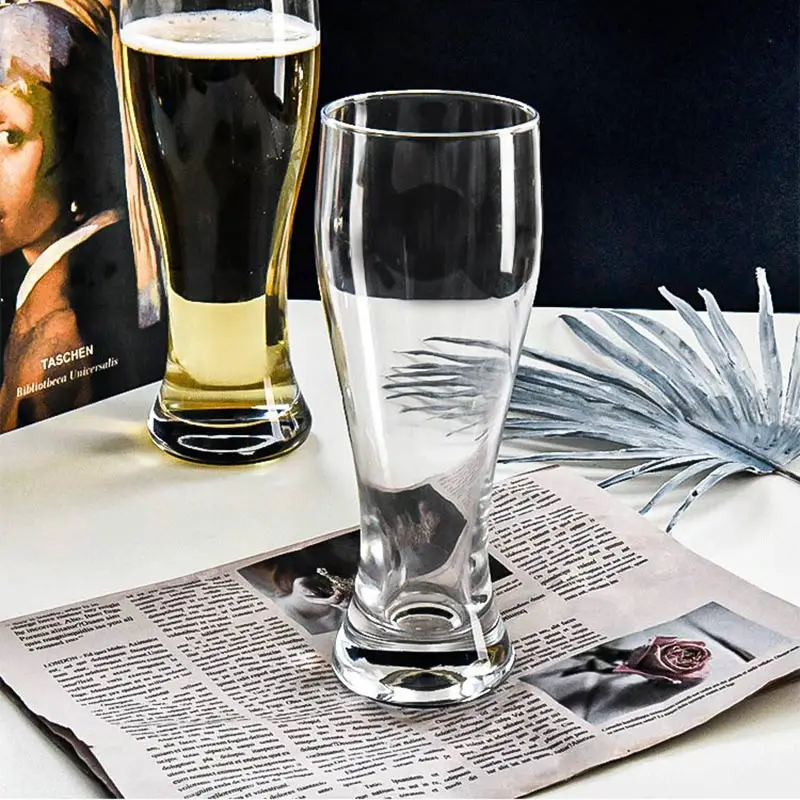 2Pcs Thick Crafted Beer Glasses Large Capacity Professional Beer Mug Transparent Wine Glass Cup Club Bar Party Home Drinkware