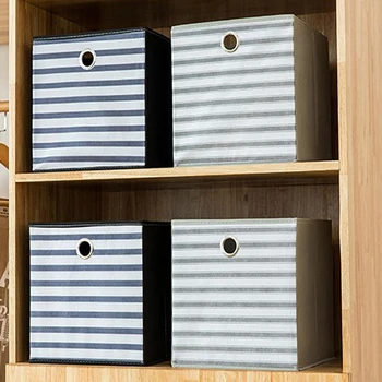 

Home Storage Box Non-woven Foldable Coverless Clothes Book Debris Organizer Large Capacity Home Kitchen Wardrobe Storage Boxes