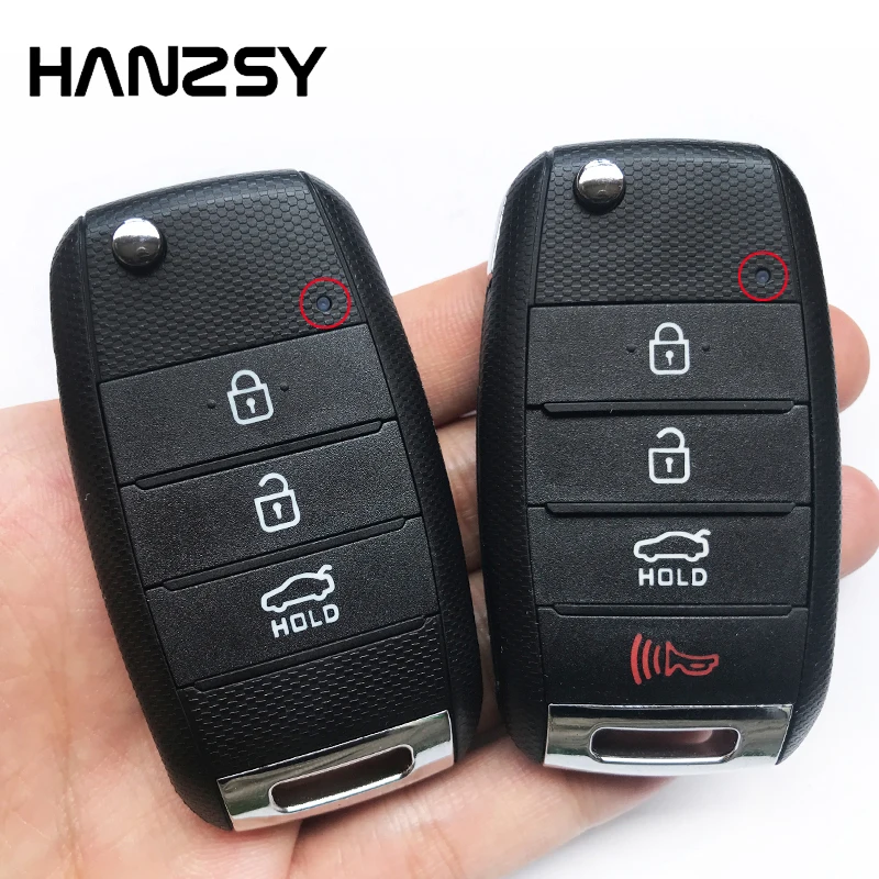 3/4 кнопочный чехол для автомобильных ключей KIA Soul Carens Sportage K2 K5 Sorento сменный умный