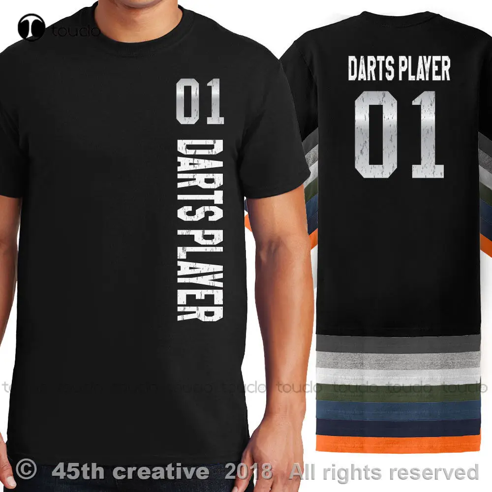 

Double Side Darts Player Sport Jersey T Shirt Darts Player Shirt New Fashion Casual Men Novelty O-Neck Tops Muscle Shirt