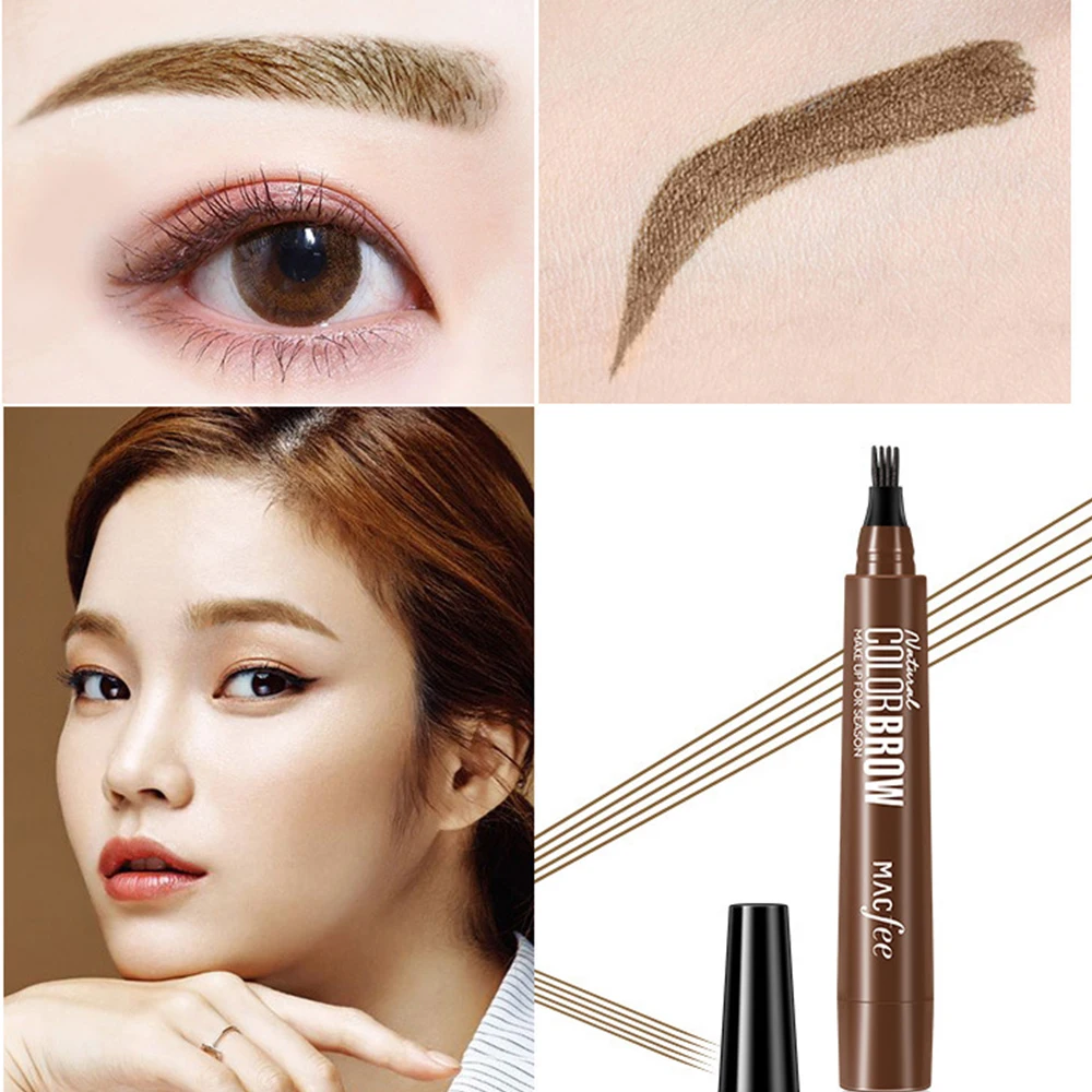 New 4Points Liquid eyebrow pencil Natural Tattoo Eyebrow Pen Eyebrow Enhancers Long-lasting Fine Sketch Eye Brow Pen Makeup Tool New 4Points Liquid eyebrow pencil Natural Tattoo Eyebrow Pen Eyebrow Enhancers Long-lasting Fine Sketch Eye Brow Pen Makeup Tool
